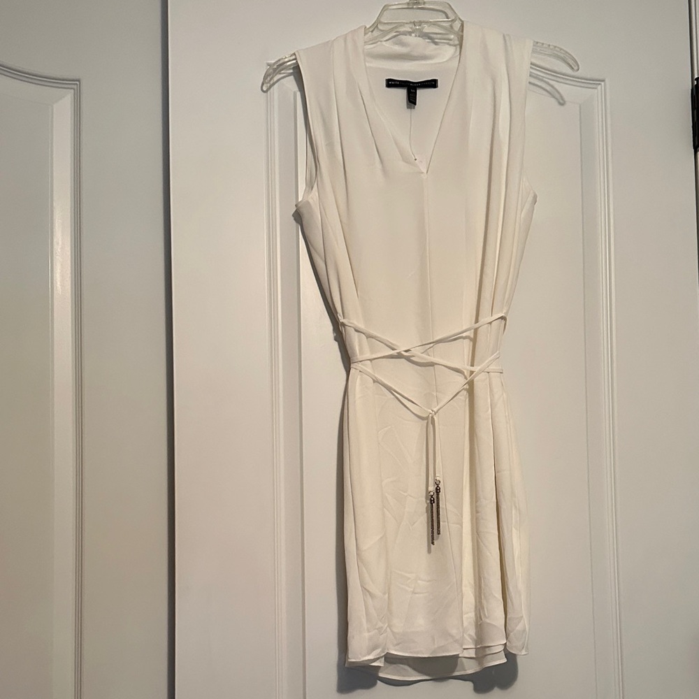 White House Black Market Ivory Midi Dress